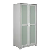 Armadio per cameretta, Grigio chiaro e Salvia, 92x59x205 h cm in sconto