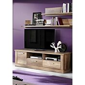 Mobile tv Rovere antico con un'anta, 2 cassetti