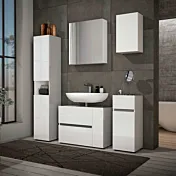 bagno moderno bianco lucido nuovo