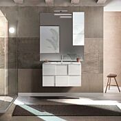 Mobile da bagno sospeso L.82 finitura Bianco lucido