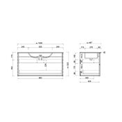 bagno sospeso 100 cm scheda tecnica