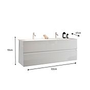 bagno sospeso senza maniglia