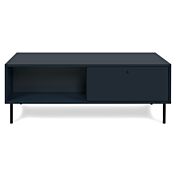 Tavolino da soggiorno con piedini, finitura Blu