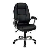 Poltrona da ufficio direzionale, finitura Nero