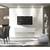 Mobili porta tv design in finitura Ossido, anta a ribalta