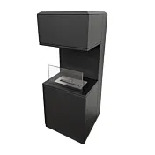 Camino a bioetanolo biocamino da terra, Nero, 40x40x100 h cm in sconto