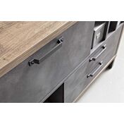 Madia Industry per ufficio in finitura Rovere e Grigio smoke