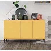 Madia moderna per soggiorno, Miele con piedini in titanio