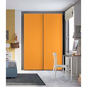 Armadio 2 ante scorrevoli H.225 L.178, finitura Papaya