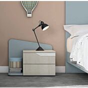 Cameretta moderna per ragazzi in finitura Cadaques e Noce brina