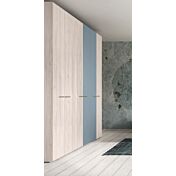 Armadio moderno a 6 ante battenti in finitura Noce brina e Cadaques