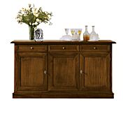 Credenza in legno finitura noce, arte povera - cm 156x85