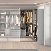 cabina angolare grigio