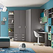 cabina armadio grigia