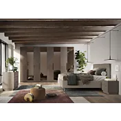 camera moderna specchi bronzo