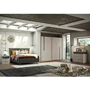 camera da letto cashmere e grigia