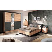 Offerte Black friday, Camera matrimoniale industry con armadio