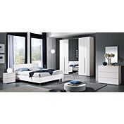 Camera da letto Completa Bianco Frassinato MICHELANGELO