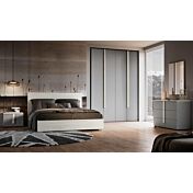 Camera matrimoniale Grigio argento e Bianco altea