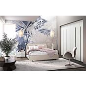 Armadio con ante a soffietto, finitura Bianco frassino