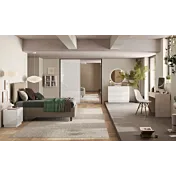 cameretta con armadio specchio