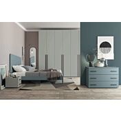 Camera da letto a prezzo basso, Rovere gesso e Grigio Dorian