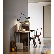 Scrivania con doppia postazione in Noce moro