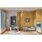 cameretta scontata azzurra