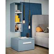 Letto singolo tessuto Dorian, imbottito 