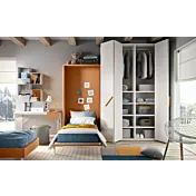 cameretta con letto salvaspazio