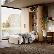 letto singolo salvaspazio verticale