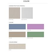 Cameretta shabby 01 con armadio, letto e comodino, finitura Bianco frassinato