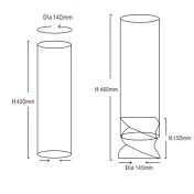 camino nero dimensioni