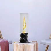 camino nero da interno