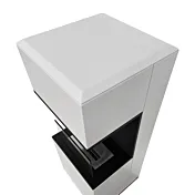 Camino a bioetanolo biocamino da terra, Bianco, 40x40x100 h cm in saldo