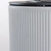 camino braciere bianco perla dettaglio finitura