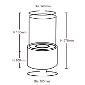 camino bronzo dimensioni 