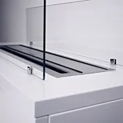 Camino a bioetanolo da terra, Bianco, 100x40x60 h cm in sconto