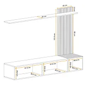 parete attrezzata sospesa