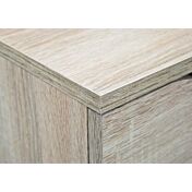 Cassettiera 4 cassetti, finitura rovere