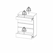 cassettiera per zona living