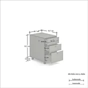 cassettiera Scrivania moderna di design