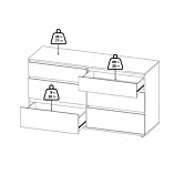 cassettiera bianca utile