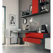 zona studio cassettiera sospesa