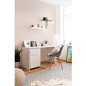 Elegante Scrivania moderna in finitura Bianco opaco