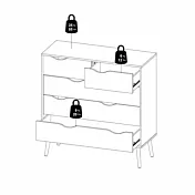 cassettiera conveniente