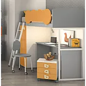 letto a castello arancio