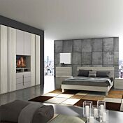 Camera completa matrimoniale Tucano in finitura Olmo e Tortora