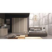 Camera matrimoniale completa Colibrì in finitura Olmo e Tortora