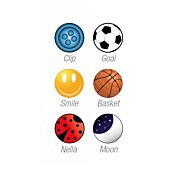 Cameretta completa in Blu reale e Gessato canapa